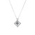 .12 Carat Sapphire Diamond White Gold Pendant Necklace