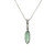 Peter Suchy 1.54 Carat Green Tourmaline Diamond White Gold Pendant Necklace