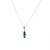 Peter Suchy 1.54 Carat Green Tourmaline Diamond White Gold Pendant Necklace