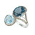 Le Vian 6.50 Carat Blue Topaz Brown Diamond White Gold Cocktail Ring