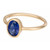 Peter Suchy GIA certified 1.05 Blue Sapphire Yellow Gold Ring