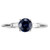 Peter Suchy GIA Certified .88 Carat Sapphire Diamond Three-Stone Engagement Ring