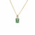 Peter Suchy GIA Certified 1.89 Carat Emerald Diamond Yellow Gold Pendant 