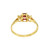 Peter Suchy GIA Certified .55 Carat Ruby Diamond Gold Three-Stone Ring