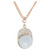 GIA 24.67 Carat Star Sapphire Diamond Rose Gold Jockey Cap Pendant Necklace