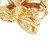 Herbert Rosenthal .40 Carat Ruby Diamond Yellow Gold Brooch