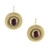 2.00 Carat Vintage Georgian Garnet Yellow Gold Dangle Earrings