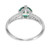 Peter Suchy 1.23 Carat Tourmaline Diamond White Gold Engagement Ring