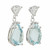 Peter Suchy 5.80 Carat Aqua Diamond White Gold Dangle Earrings