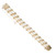 Lucien Piccard Cultured Pearl Yellow Gold Three Row Bracelet