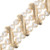 Lucien Piccard Cultured Pearl Yellow Gold Three Row Bracelet