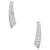 2.04 Carat Diamond Pave Cluster White Gold Crescent Earrings