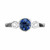 Peter Suchy GIA .75 Carat Sapphire Diamond White Gold Engagement Ring
