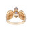 1.00 Carat Tanzanite Diamond Yellow Gold Ring