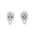 7.9 Carats Topaz White Gold Clip Post Earrings