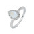 Peter Suchy .55 Carat Moonstone Diamond White Gold Ring