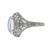 2.50 Carat Moonstone White Gold Filagree Ring