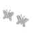 .34 Carat Diamond White Gold Pave Butterfly Earrings