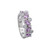 .75 Carat Pink Sapphire Diamond White Gold Band Ring