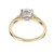 Peter Suchy GIA Certified Lab Grown 1.51 Carat Diamond Two Tone Gold Engagement Ring 