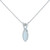 1.75 Carat Aqua Diamond White Gold Pendant Necklace
