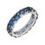 4.20 Carat Sapphire Platinum Eternity Band Ring