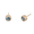 Peter Suchy .98 Carat Round Sapphire Yellow Gold Stud Earrings