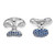 Tiffany & Co Elsa Peretti 2.85 Carat Sapphire Platinum Bean Cufflinks