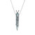 Peter Suchy 15.31 Carat Pear Aquamarine Diamond White Gold Pendant Necklace