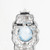 5.00 Carat Blue Topaz Diamond Sapphire White Gold Dangle Earrings