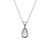 Peter Suchy 5.31 Carat Pear Aquamarine Diamond White Gold Pendant Necklace