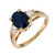 GIA Certified 1.50 Carat Oval Sapphire Diamond Gold Three-Stone Engagement Ring