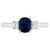 Peter Suchy GIA Certified 1.13 Carat Sapphire Diamond White Gold Engagement Ring
