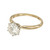 GIA Certified 1.5 Carat Diamond Two Tone Gold Solitaire Engagement Ring 