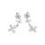 Peter Suchy .25 Carat Diamond White Gold Cross Dangle Earrings