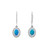 Peter Suchy .61 Carat Opal Diamond White Gold Dangle Earrings