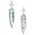 Peter Suchy 7.39 Carat Pear Aquamarine Diamond White Gold Dangle Earrings