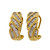 Vintage 1960 Diamond Hoop Earrings .75cts Baguette Earrings 