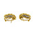 Vintage 1960 Diamond Hoop Earrings .75cts Baguette Earrings 