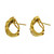 Vintage 1960 Diamond Hoop Earrings .75cts Baguette Earrings 