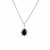 .50 Carat Pear Sapphire Round Diamond Halo 18k White Gold Pendant Necklace