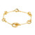 1.00 Carat Diamond Yellow Gold Equestrian Horse Bit Bracelet