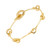 1.00 Carat Diamond Yellow Gold Equestrian Horse Bit Bracelet