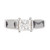 Estate Scott Kay 1.15ct Princess Cut Certified Platinum Diamond Engagement Ring 