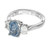 Peter Suchy GIA 2.23 Carat Sapphire Diamond Platinum Three-Stone Engagement Ring