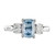 Peter Suchy GIA 2.23 Carat Sapphire Diamond Platinum Three-Stone Engagement Ring