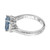 Peter Suchy GIA 2.23 Carat Sapphire Diamond Platinum Three-Stone Engagement Ring