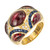 10.25 Carat Garnet Sapphire Diamond Yellow Gold Ring