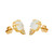 Peter Suchy 2.80 Moonstone Diamond Yellow Gold Earrings