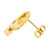 .20 Carat Diamond Yellow Gold Pretzel Design Earrings